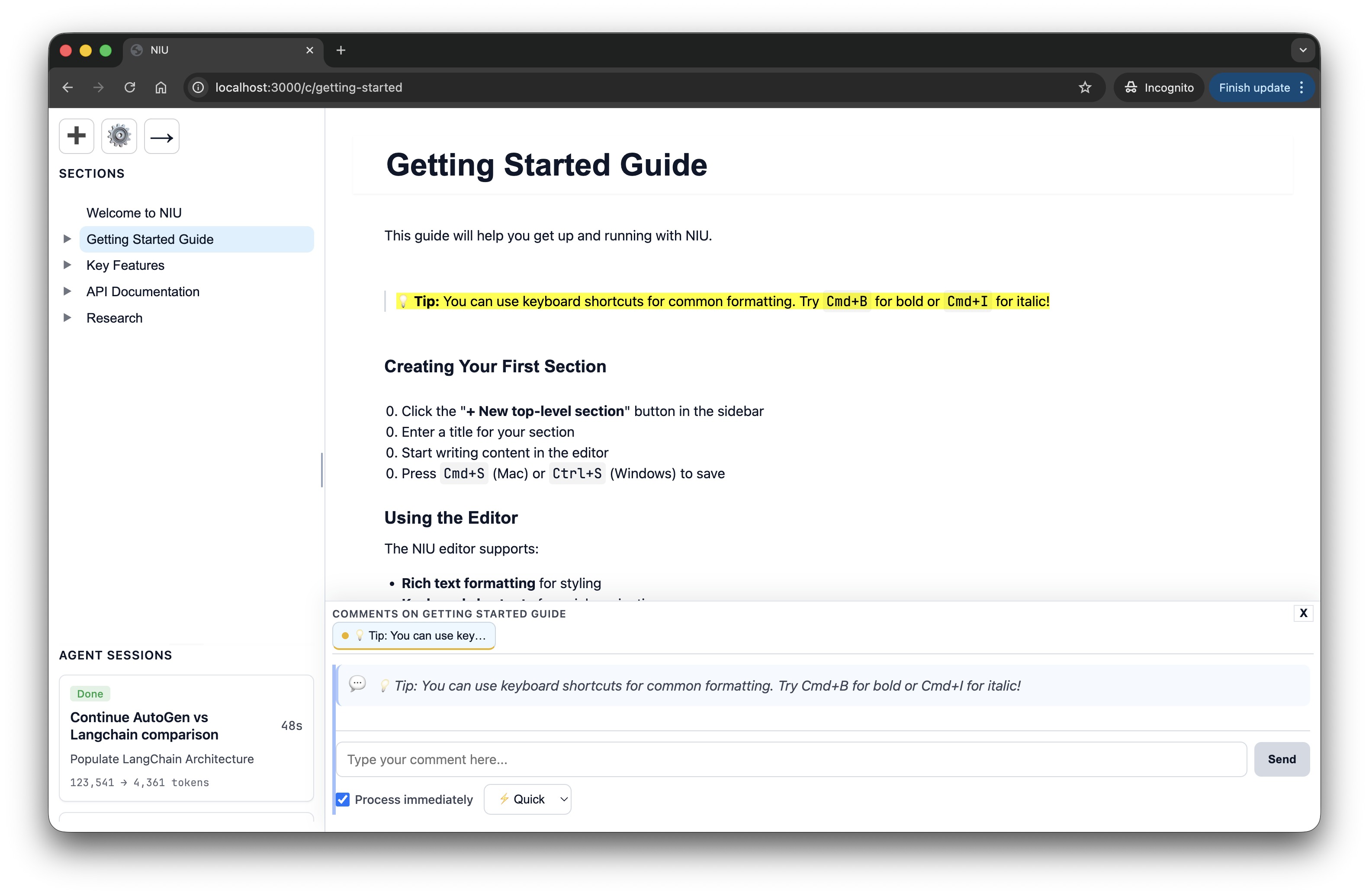 Getting started guide
